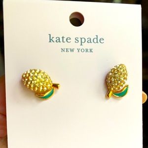 Kate Spade “Lemon” sparkly stud Earrings